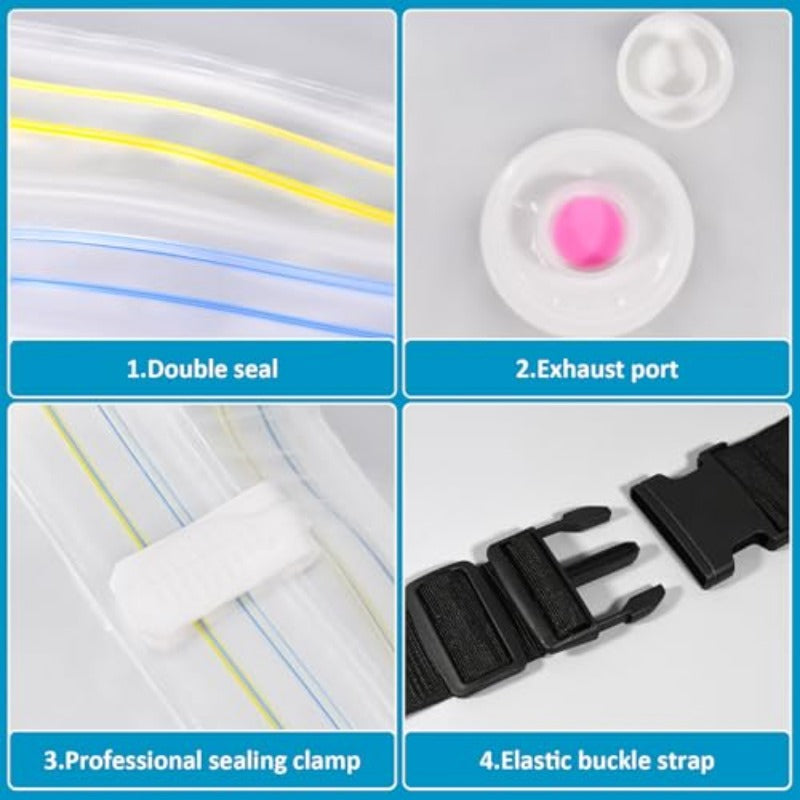 Mattr Oversized Queen & Full Size Vacuum Compression Bag - Heavy-Duty PA+PE Sealed Moving Bag with Dual-Zip Closure & 4-Strap System for Bedding, Mattresses, Quilts - Space Saver Storage for Transport, Organization (78.7x98.4in)