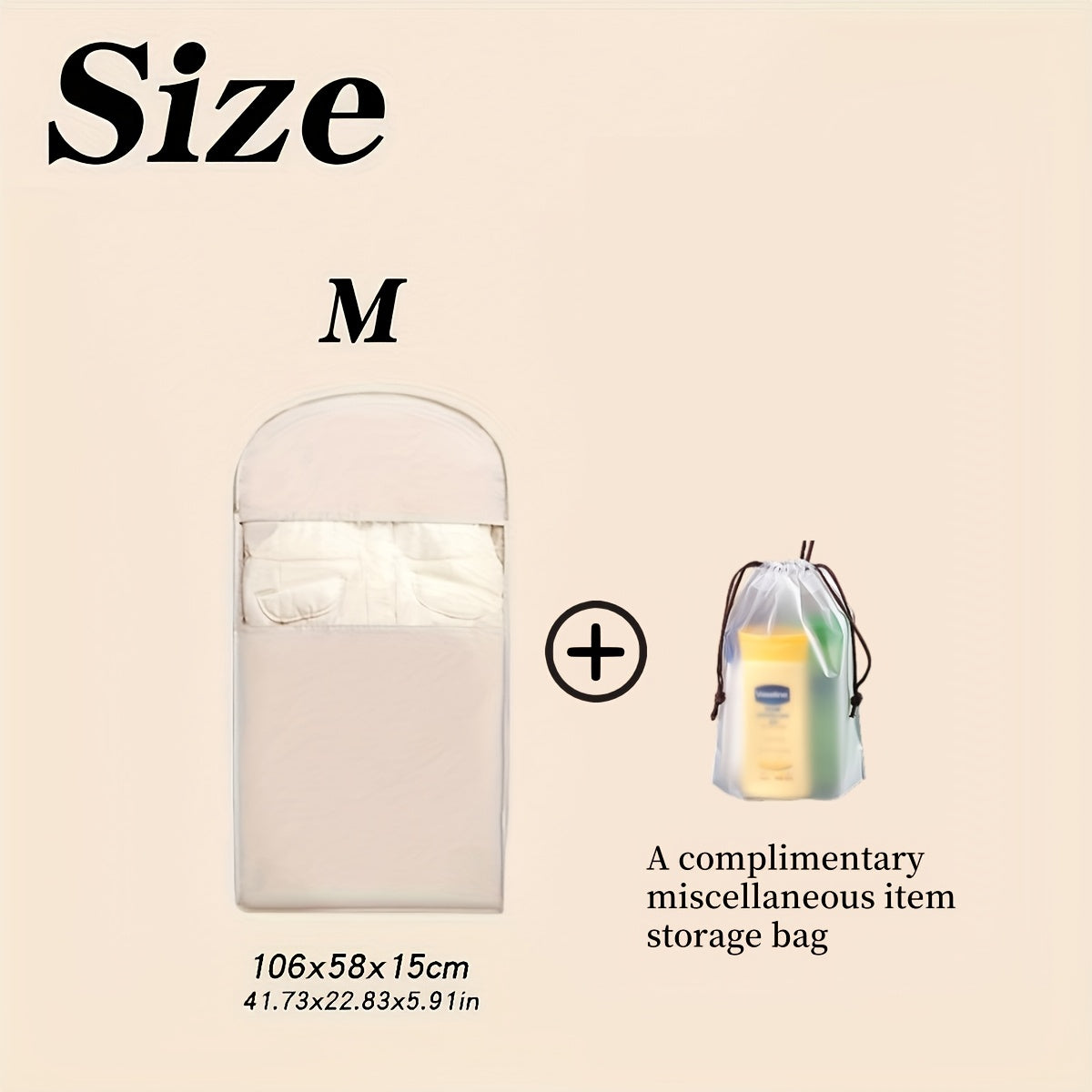 1pc Compressible Suspended Garment Bag with Transparent Window-Space - Saving Storage for Coats, And Suits, 27 Inches Or MoreHeight, Ideal for Closet Organizing, Closet Storage Boxes-Transparent Window Design - Zipper Closure, Clothes Storage Rack