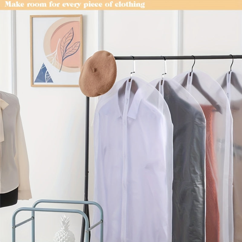 10pcs Set Of Clothes Dust Protection Cover for Wardrobe Storage Hanging Clothes Bag, Portable Clothes Storage Bag, Travel Home Use