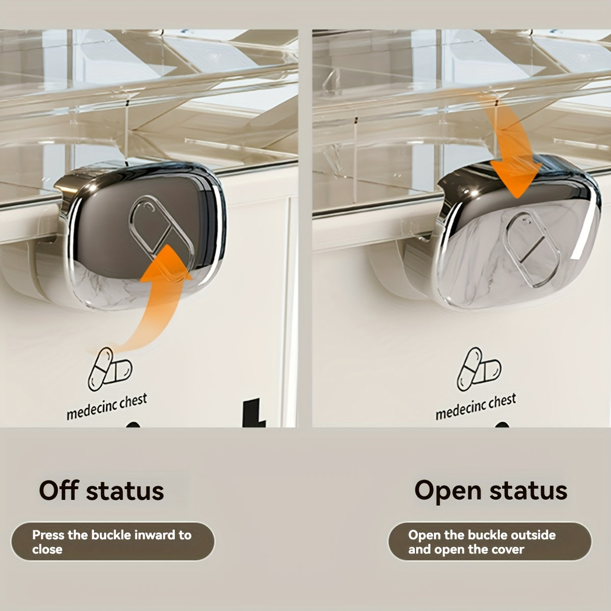 1pc Large-Capacity Multi-Tier Plastic Storage Box with Layers - Heavy-Duty Transparent Organizer Suitable for Medicines, Office Supplies, Sewing Kits, Bathroom Essentials - Portable & Easy-Clean for Home & Travel