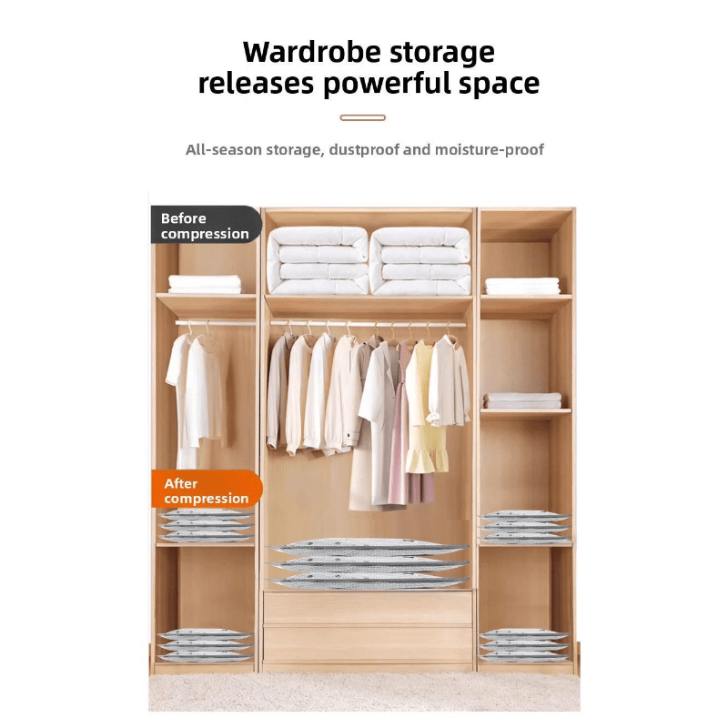 6\u002F15pcs, Vacuum Compression Bags Set with Portable Pump, Large + Medium + Small Sizes for Bedding And Clothes -Essential Travel Storage Solution, Vacuum Bag for Mattress, Compression Travel Bag, Vacuum Clothes Storage Bags, Mattress Bag for Moving