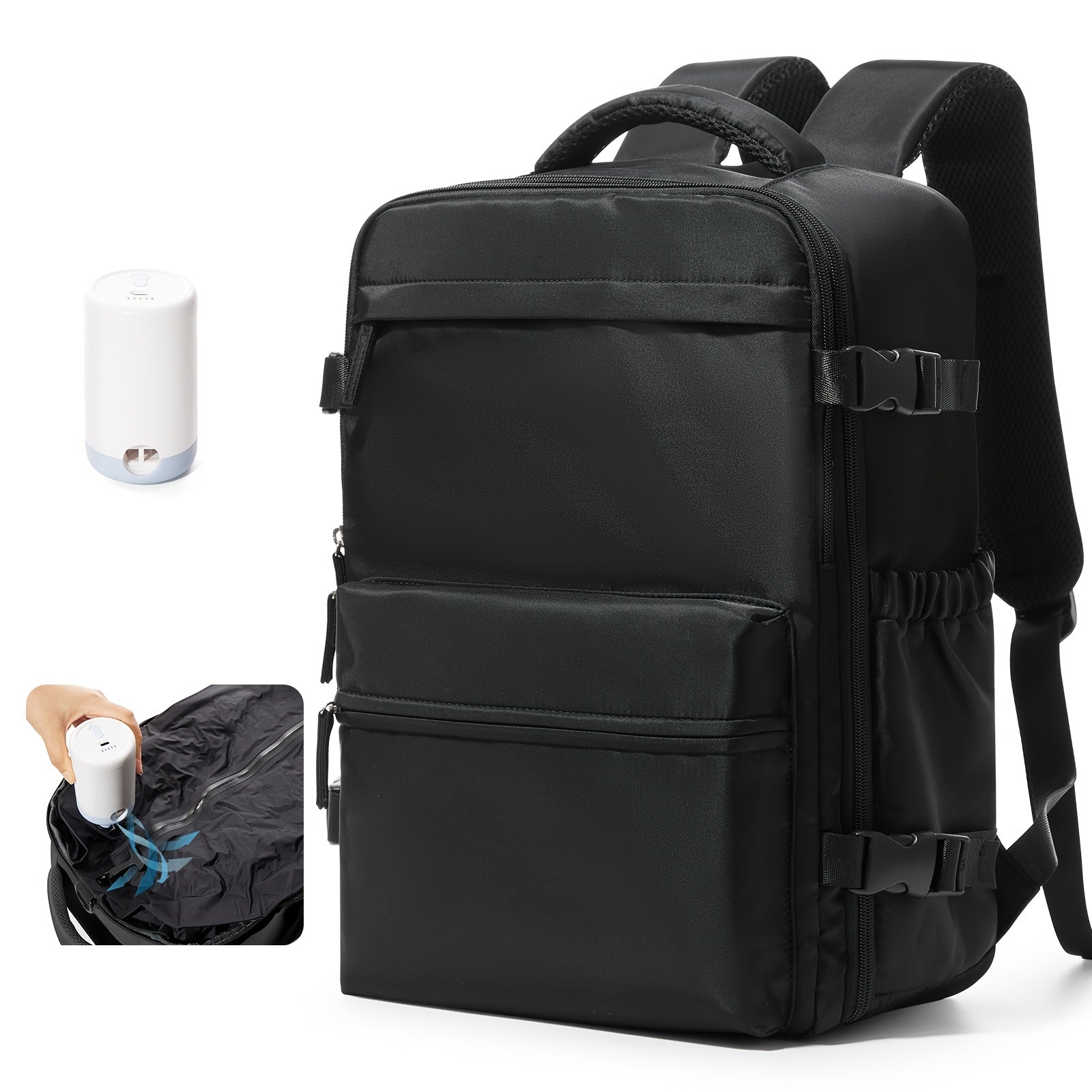 Travel Compression Bags with a Vacuum Pump for Carry-On Luggage And Air-Sealed Backpacks