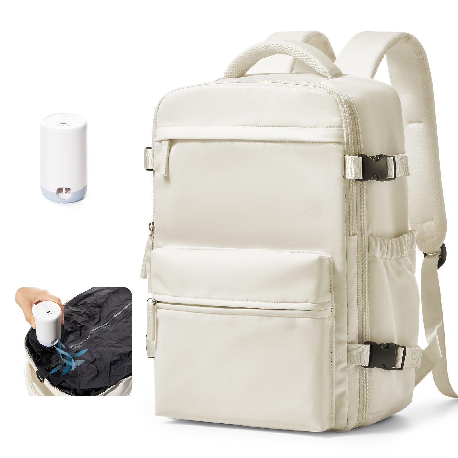 Travel Compression Bags with a Vacuum Pump for Carry-On Luggage And Air-Sealed Backpacks