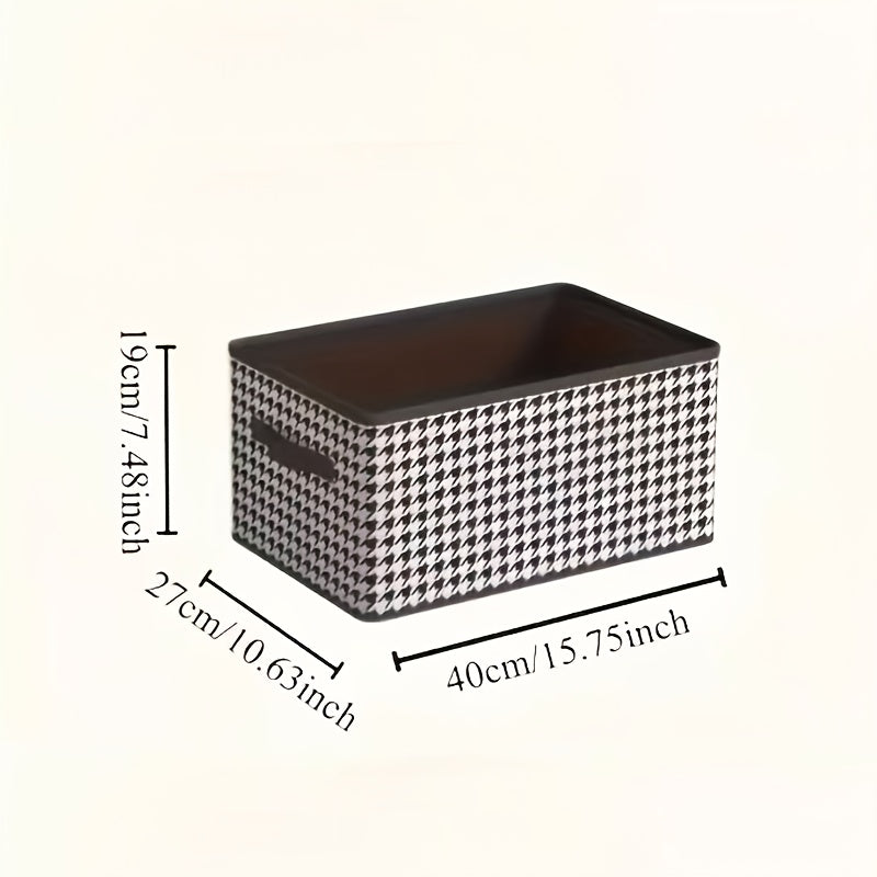 High-quality Large Fabric Foldable Storage Boxand Handle, Washable Storage Organizer Container Basket Cube with Lid, Suitable for Bedroom Closet Office, Under-Bed Storage
